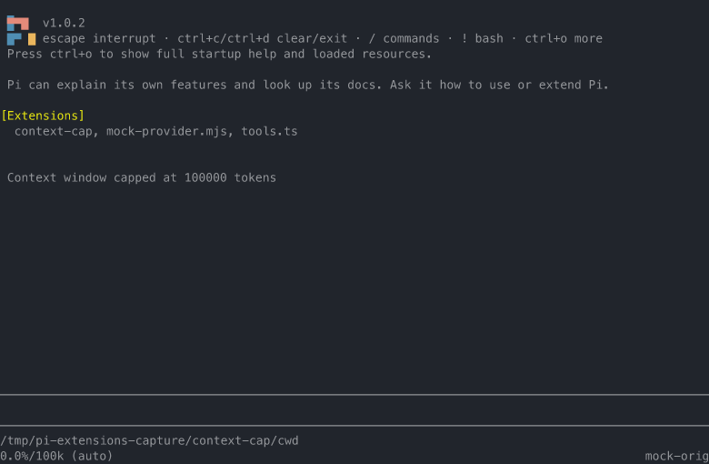 context-cap startup notice